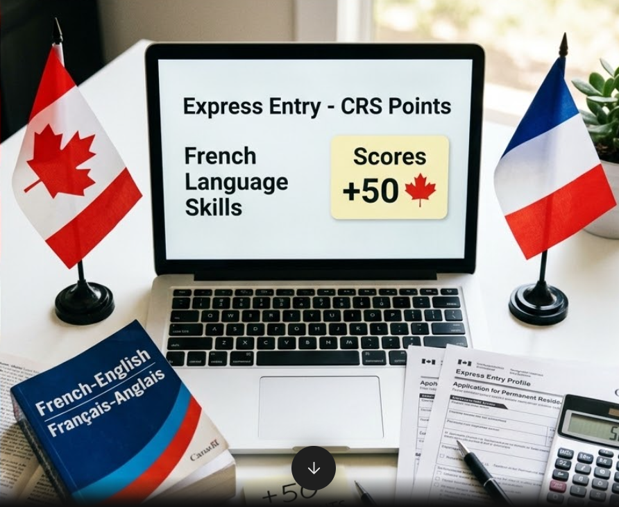 How Many CRS Points Does French Give in Express Entry?